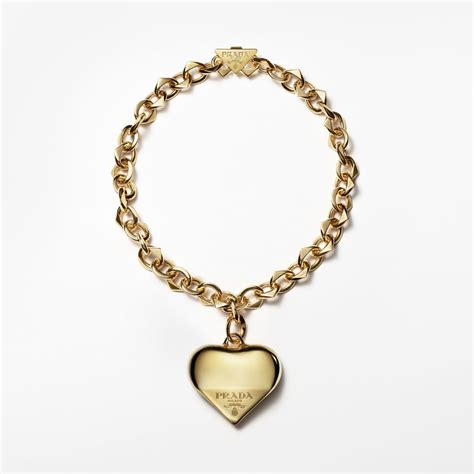 prada pearl necklace|heart charm necklace magenta prada.